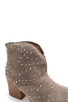 Twilight Studded Heeled Ankle Boot in Taupe    Shoes Ave Shops- Tilden Co.