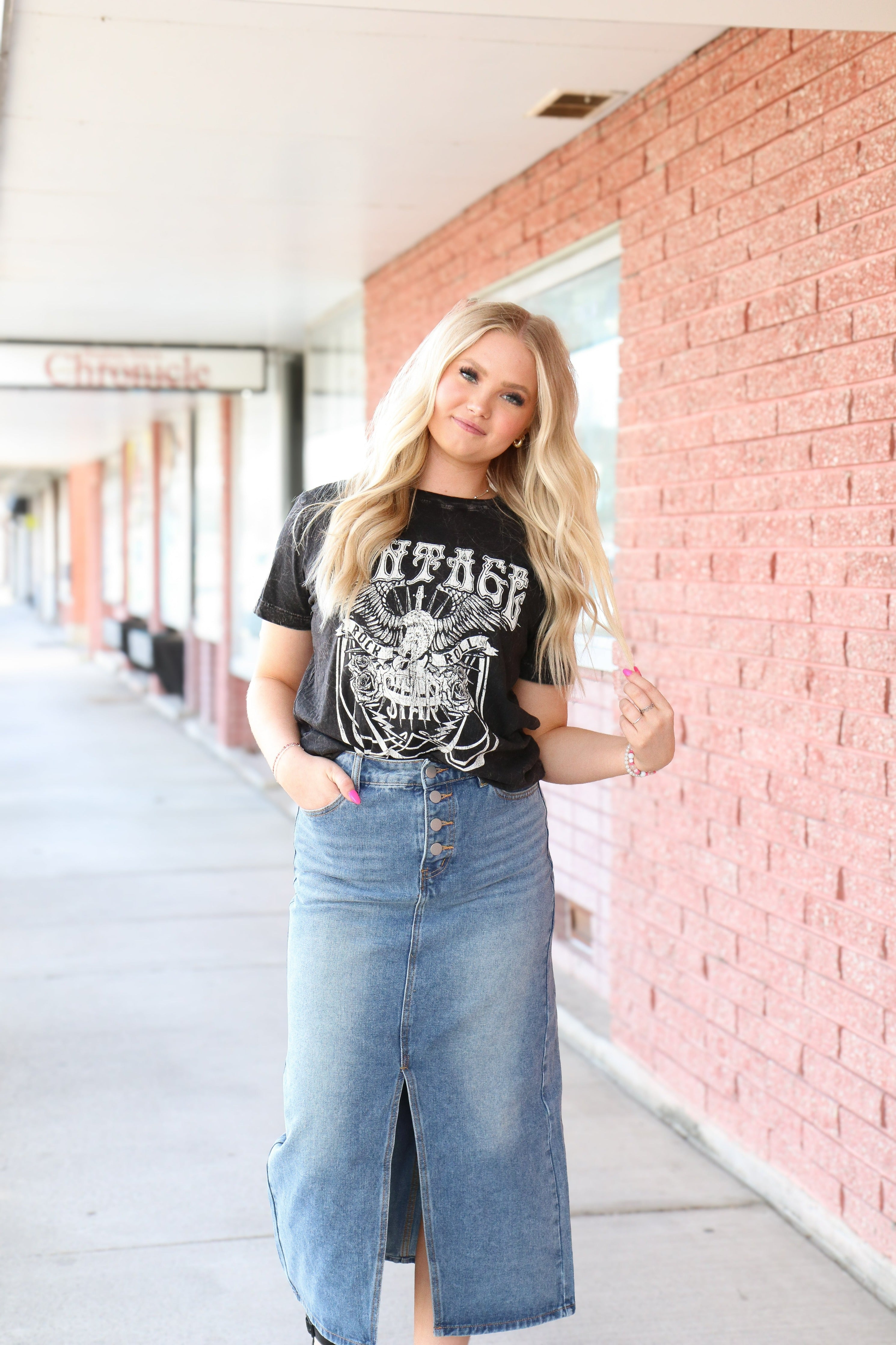Vintage Rock and Roll Graphic Tee    Shirts & Tops Rustee Clothing- Tilden Co.