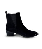 Wylie Suede Ankle Boot in Black Shoes Ave Shops- Tilden Co.