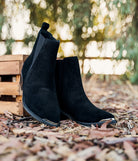 Wylie Suede Ankle Boot in Black Shoes Ave Shops- Tilden Co.