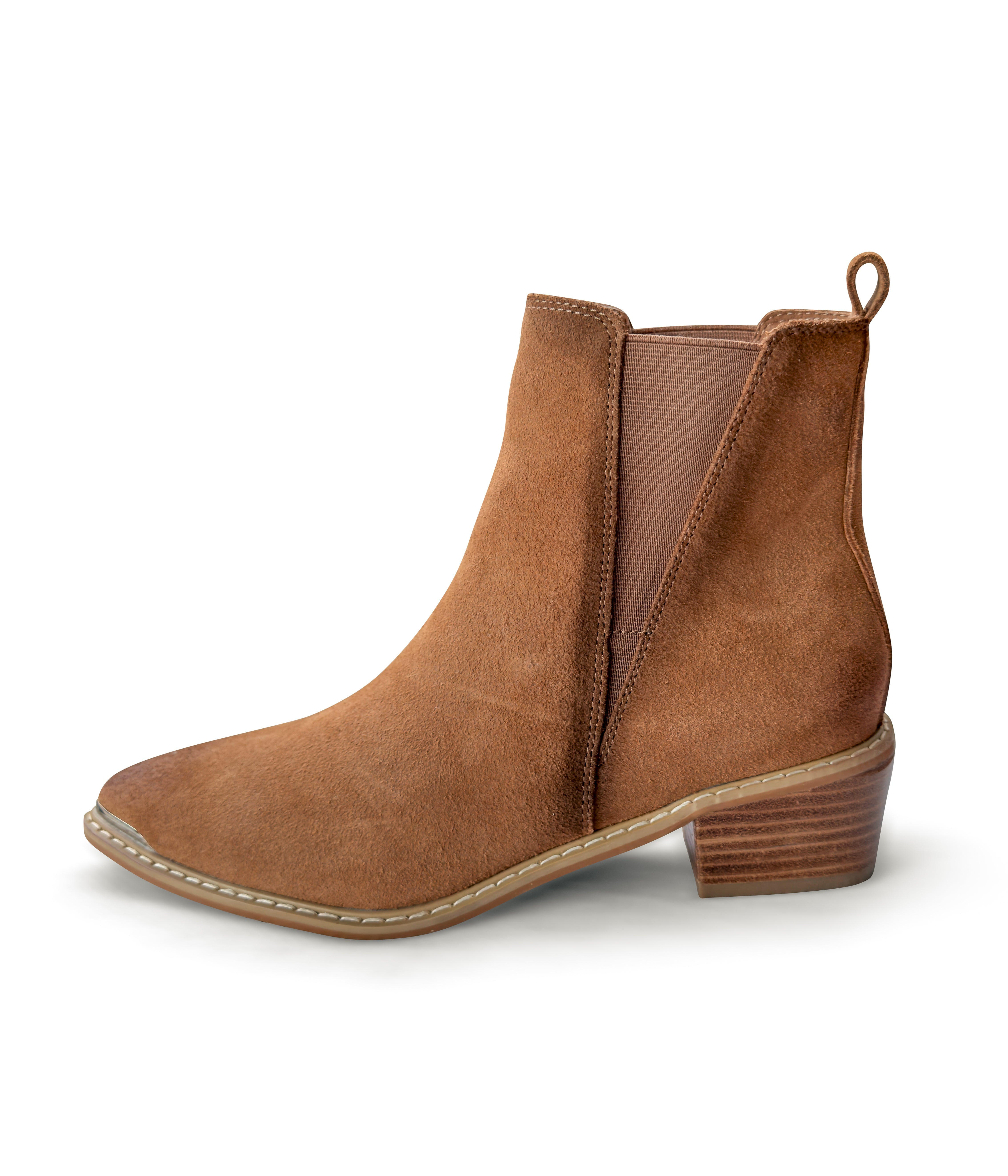 Wylie Suede Ankle Boot in Tan Shoes Ave Shops- Tilden Co.