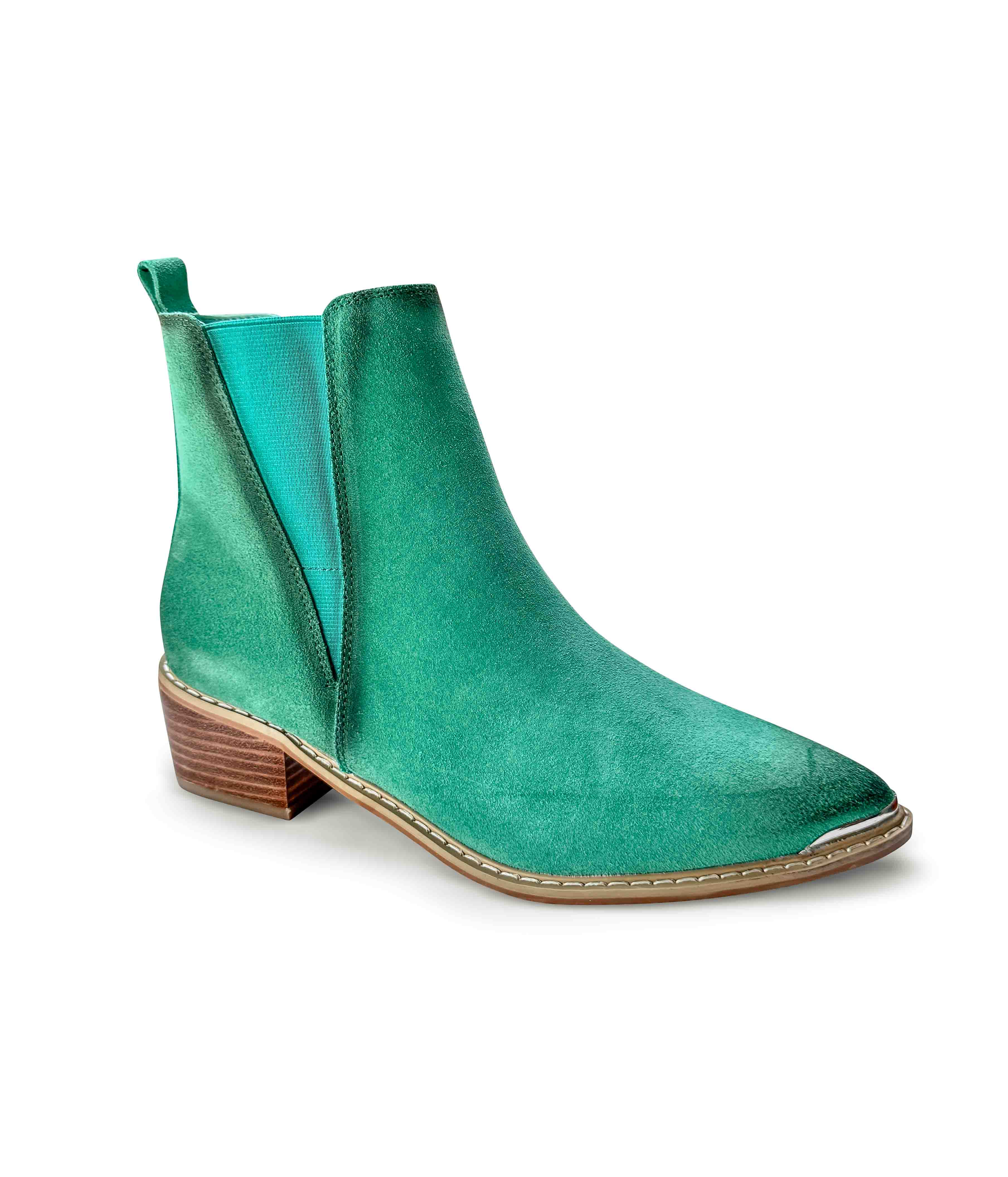 Wylie Suede Ankle Boot in Teal Shoes Ave Shops- Tilden Co.