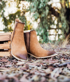 Wylie Suede Ankle Boot in Tan Shoes Ave Shops- Tilden Co.