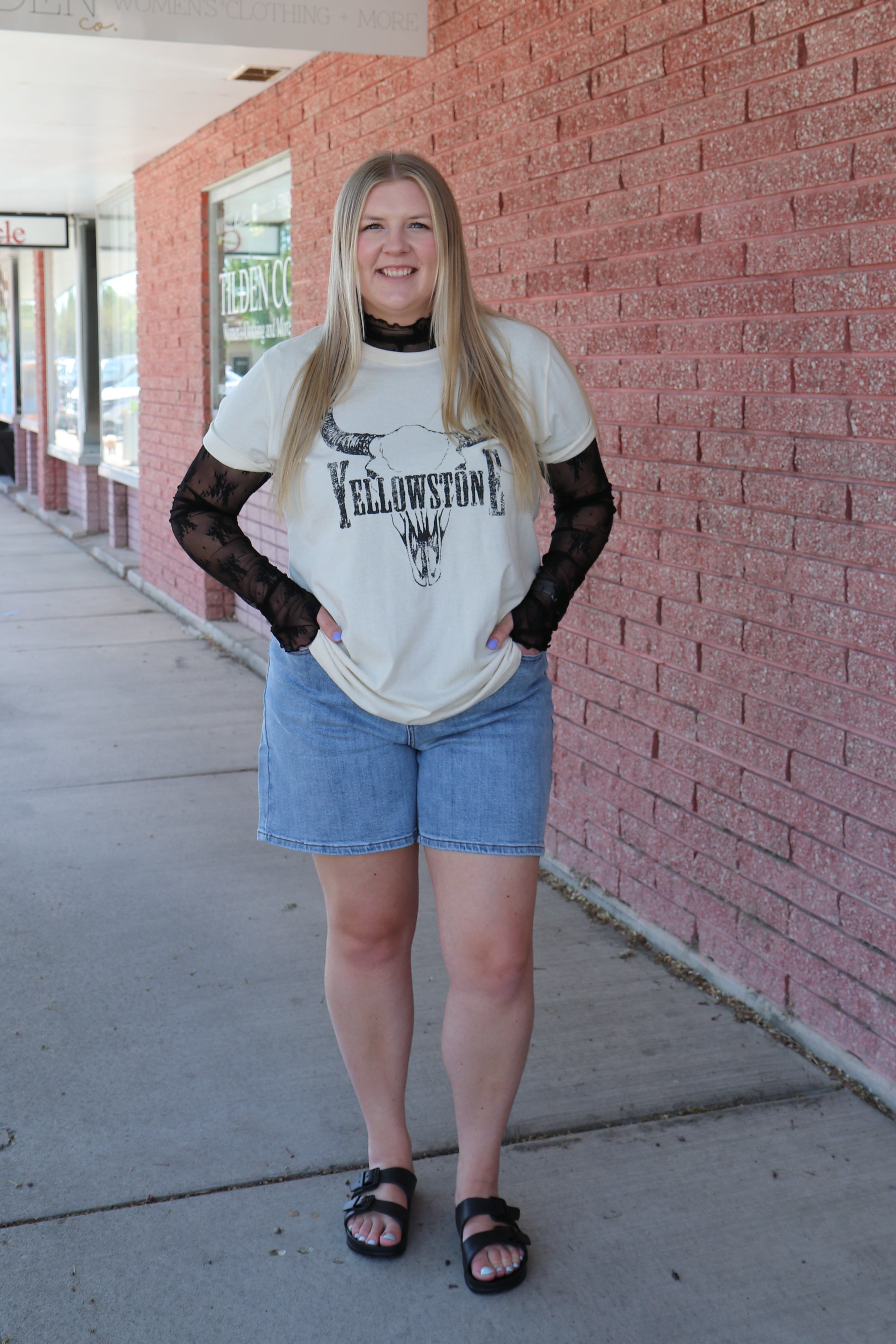 Yellowstone Cow Skull Graphic T-Shirt Graphic T-Shirt Rustee Clothing- Tilden Co.