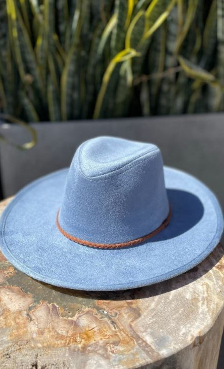 Vegan Suede Panama Hat    Hats Love and Thyme- Tilden Co.