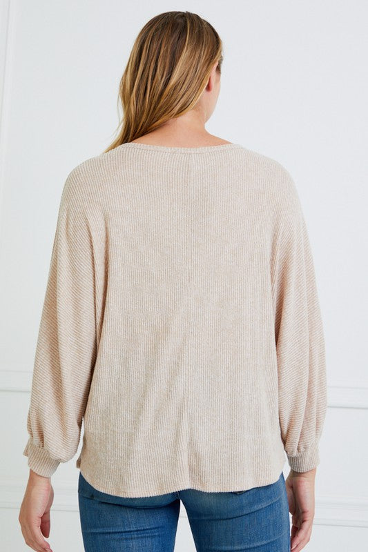 Plus Ultra Soft Knit Sweater    Shirts & Tops Chris and Carol- Tilden Co.