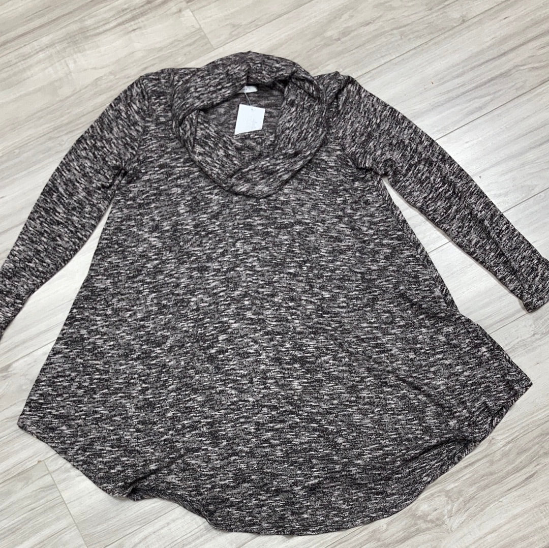 3/4 Sleeve Hacci Tunic Top in Brown - Plus - Final Sale    Shirts & Tops Reborn J Plus- Tilden Co.
