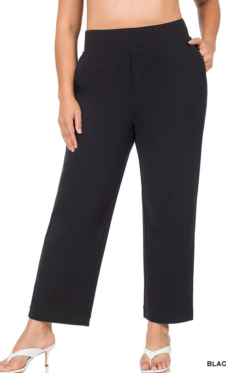 Stretch Pull-On Dress Pants (Size 3X) - Final Sale    Pants Zenana- Tilden Co.
