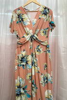 Plus Floral Short Sleeve Maxi Dress    maxi dress Reborn J Plus- Tilden Co.
