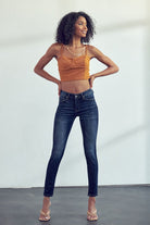 Ashlyn Mid Rise Super Skinny Jeans    Jeans Kancan- Tilden Co.