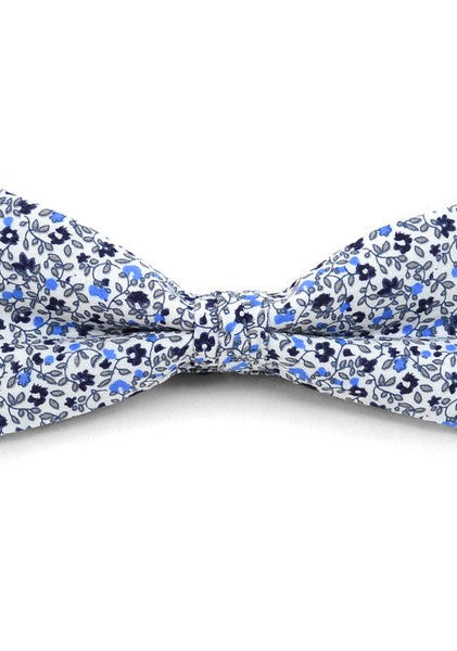 Blue Mini Floral Bow Tie    tie selini- Tilden Co.