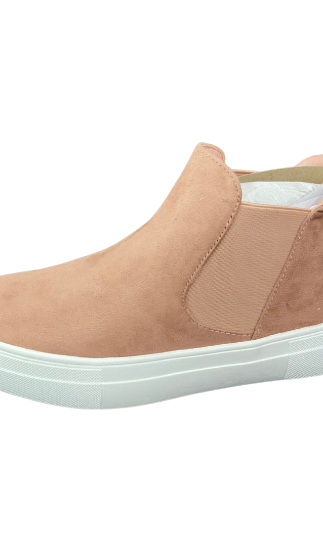 Boot Style Slip-On Shoe in Blush Suede    Shoes Insignia Footwear- Tilden Co.
