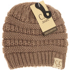 CC BABY Solid Beanie Taupe Taupe  Kids Beanie CC Brand Beanies- Tilden Co.