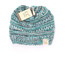 CC Kids Four-Tone Beanie Teal Teal  Kids Beanie CC Brand Beanies- Tilden Co.