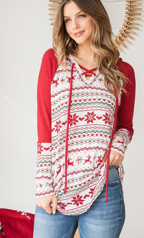 Christmas Sweater Hoodie    Shirts & Tops Reborn J- Tilden Co.