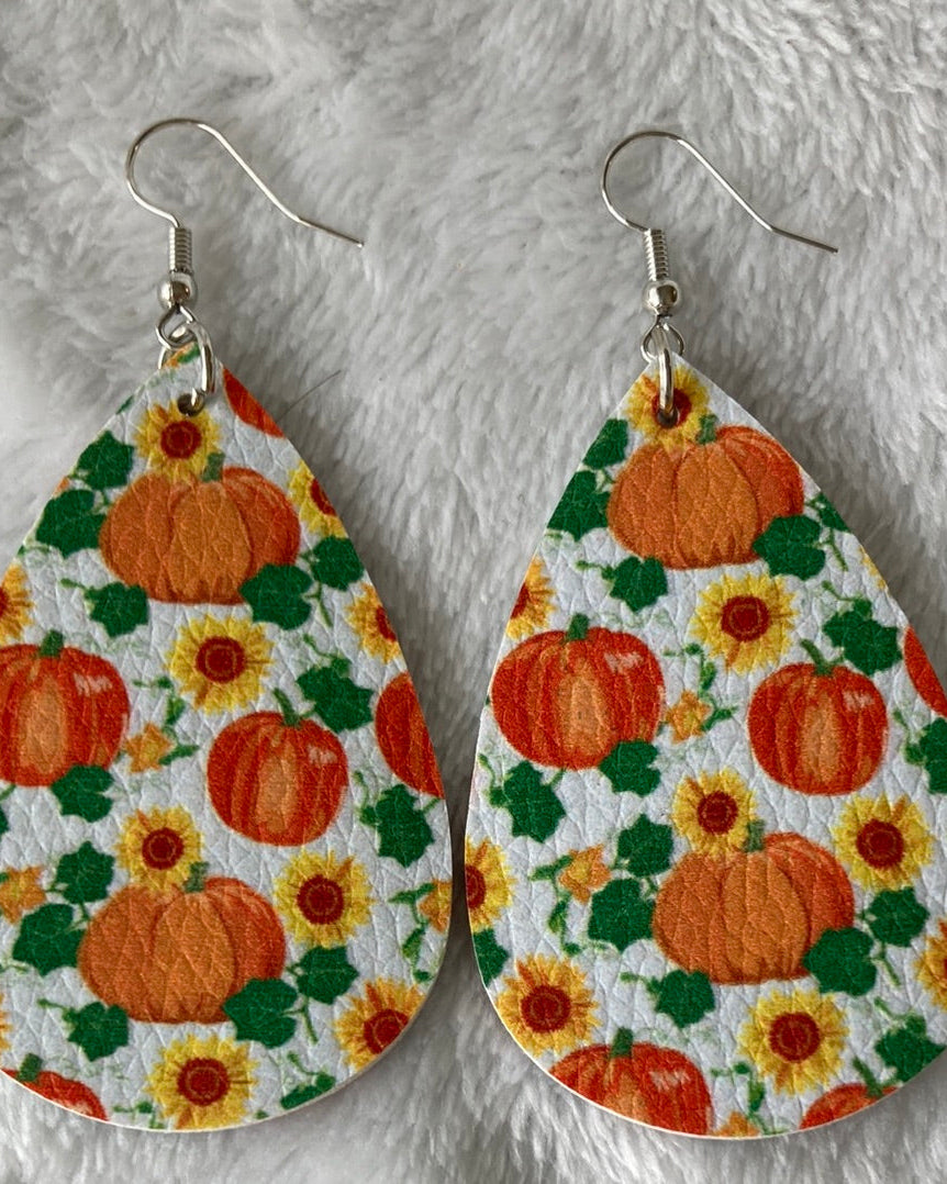 Fall Sunflower 3 Earrings    Earrings Daydreamer Creations- Tilden Co.