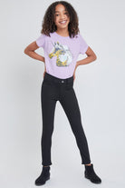 Girls Pull On Skinny Jeans - Black    Shirts & Tops YMI Jeanswear- Tilden Co.