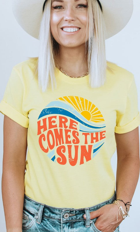 "Here Comes the Sun" Graphic Tee- Final Sale    Shirts & Tops Kissed Apparel- Tilden Co.