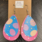 Hot Pink Easter Egg Earrings     Daydreamer Creations- Tilden Co.