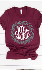 Joy to the World Graphic Tee- Final Sale    Shirts & Tops Kissed Apparel- Tilden Co.