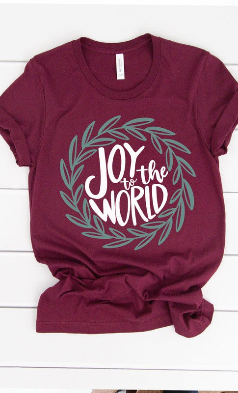 Joy to the World Graphic Tee    Shirts & Tops Kissed Apparel- Tilden Co.