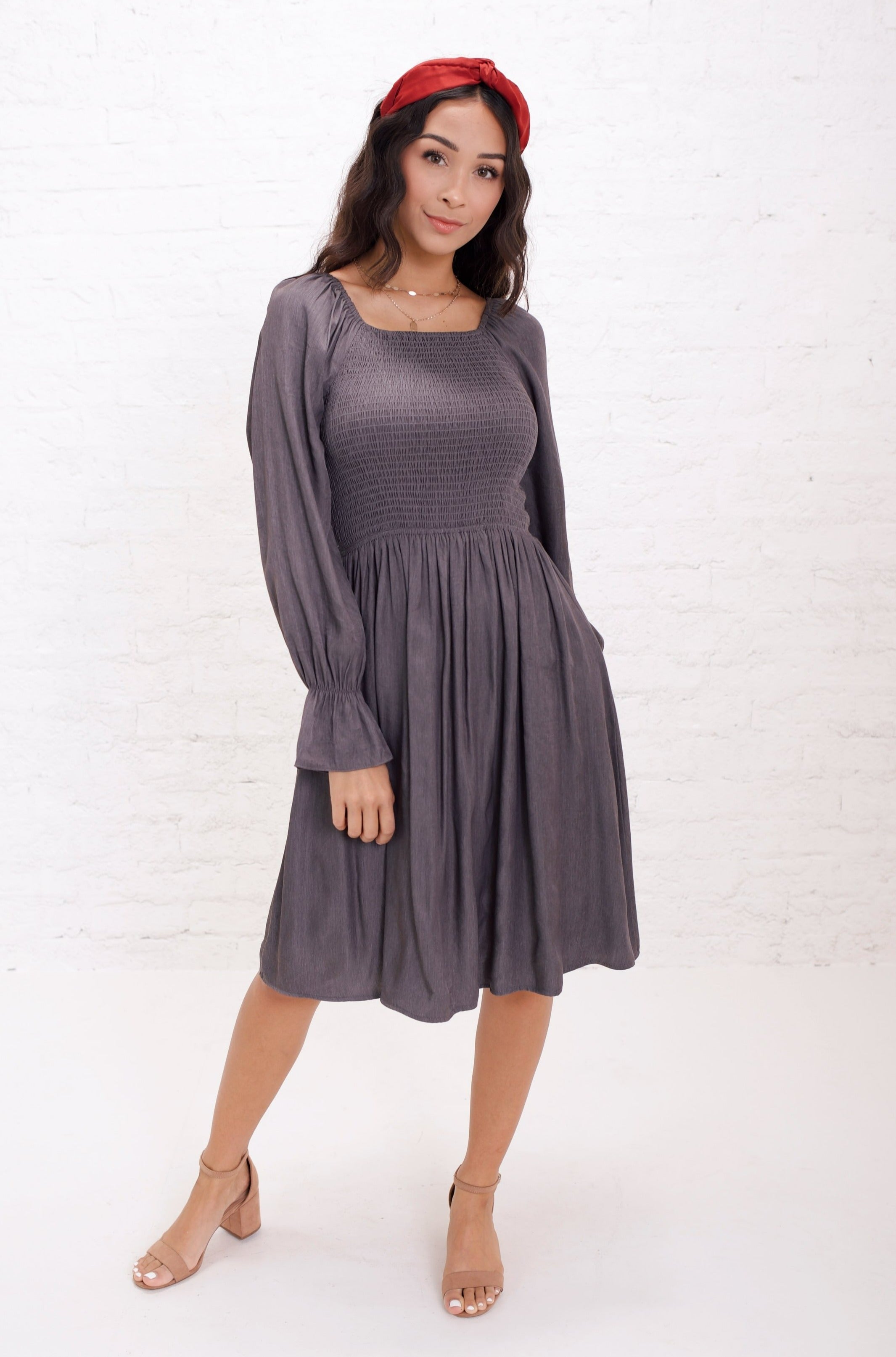 Size Large) Juliet Dress in Frosted Charcoal - Final Sale – Tilden