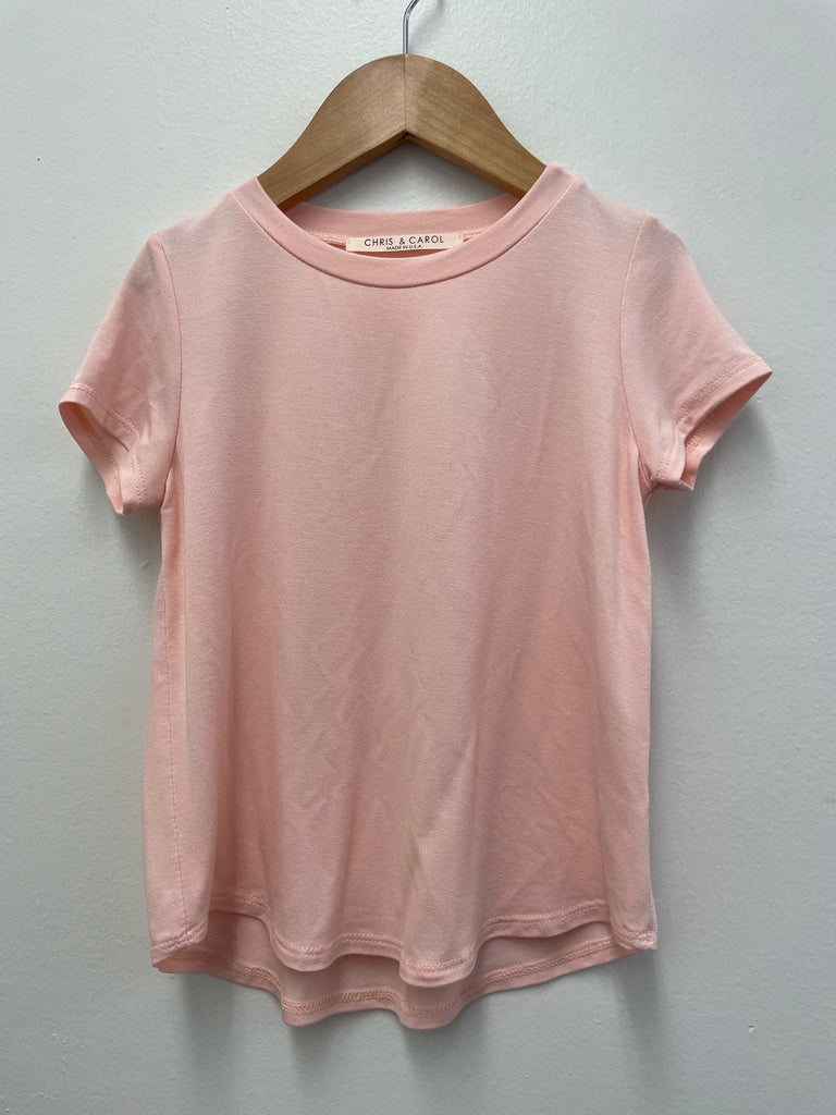Kids Soft Short Sleeve Tee - Baby Pink    Shirts & Tops Chris and Carol- Tilden Co.