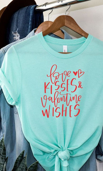 Love Kisses & Valentine Wishes - Final Sale    Short Sleeve Top KJ's Dresses and Ties- Tilden Co.