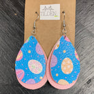 Lt Pink Easter Egg Earrings     Daydreamer Creations- Tilden Co.