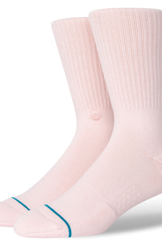 Stance Icon Crew Socks Medium (Men 6-8.5 / Women 8-10.5) / Pink Medium (Men 6-8.5 / Women 8-10.5) Pink socks Stance- Tilden Co.