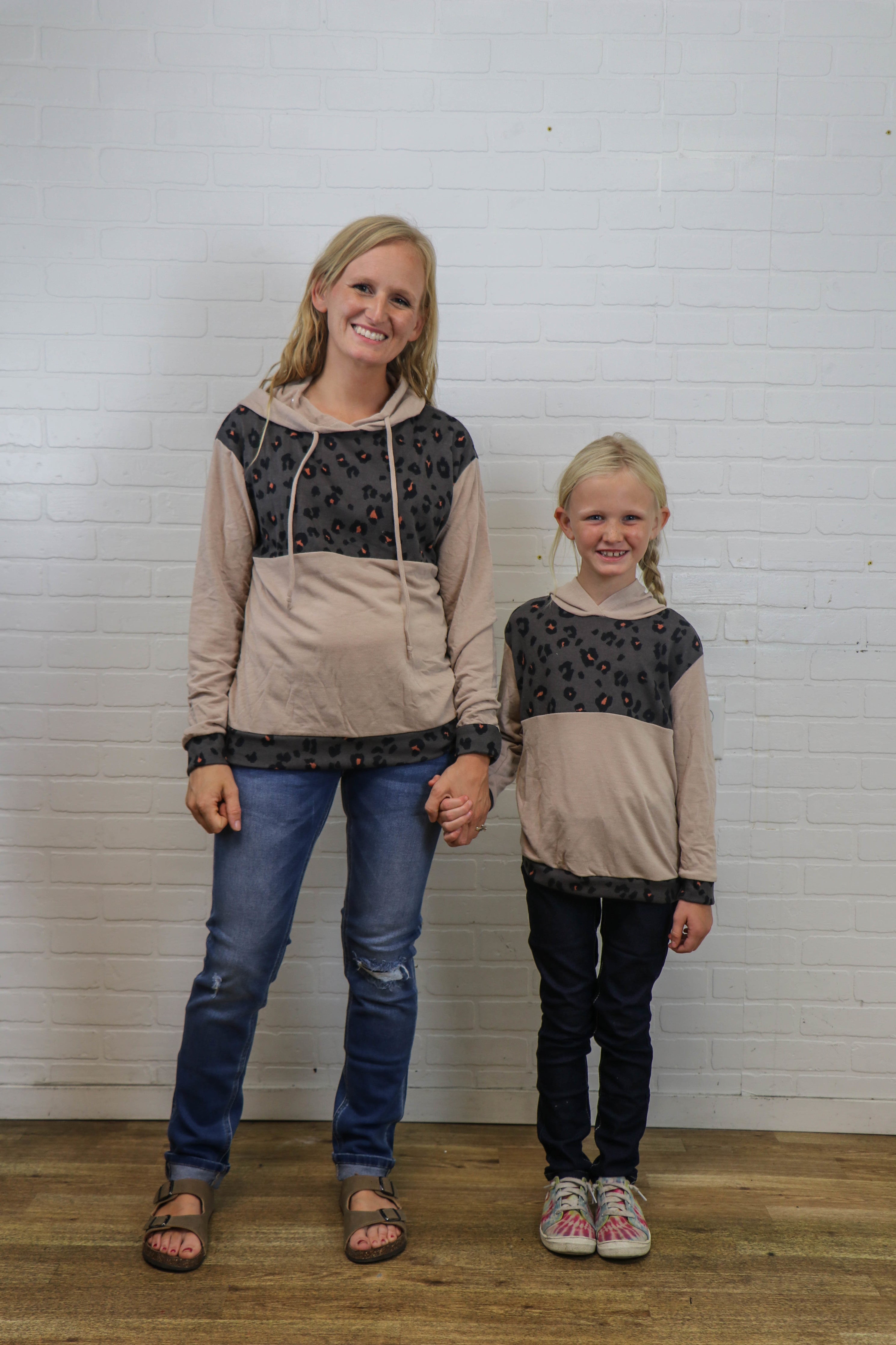 Animal Print Contrast Hoodie - Final Sale    Shirts & Tops 12 PM by Mon Ami- Tilden Co.