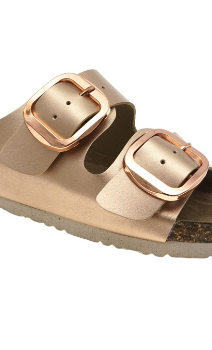 Outwood Bork Slip-on Sandal in Rose Gold- Final Sale    Shoes Olem Shoe Corp- Tilden Co.