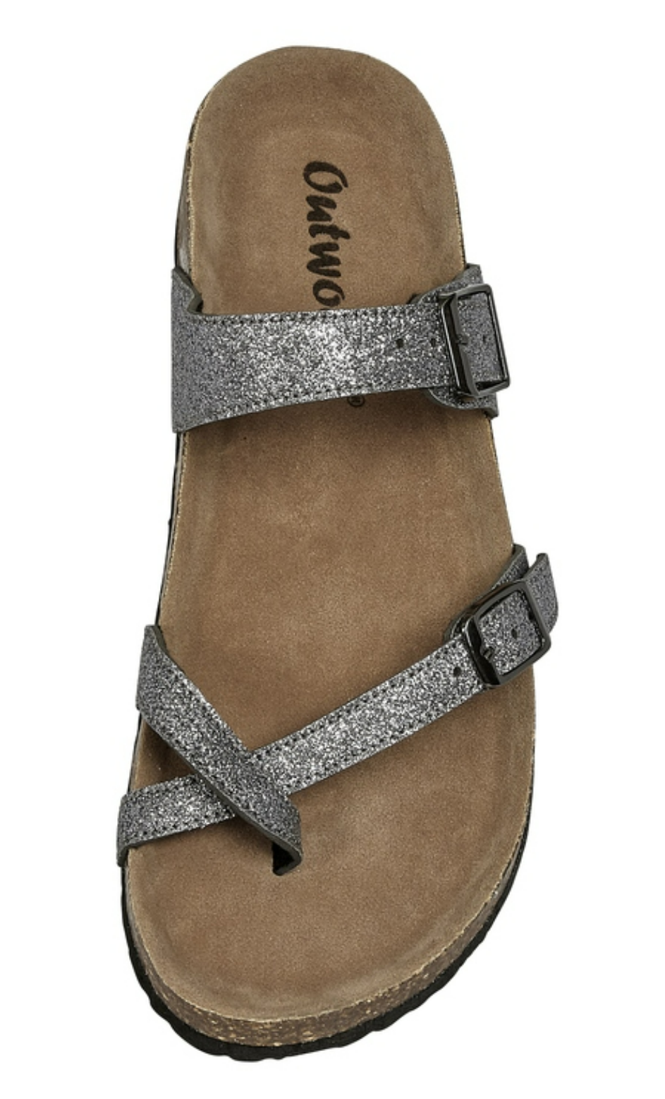 Outwood Bork Slip-on Sandal with Toe Strap in Pewter- Final Sale    Shoes Olem Shoe Corp- Tilden Co.