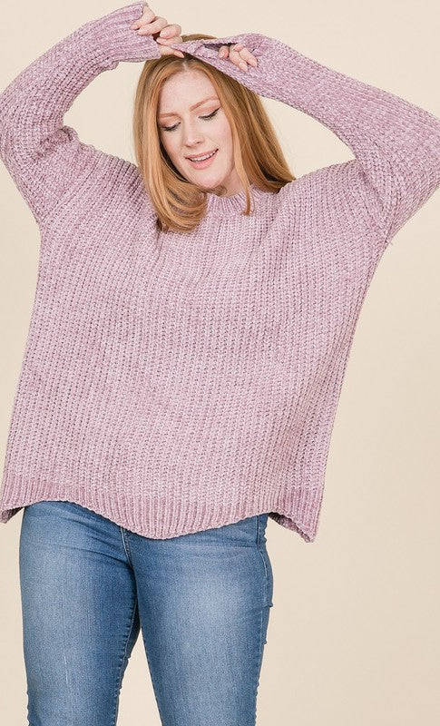 PLUS Long Sleeve Sweater- Final Sale    Shirts & Tops Reborn J Plus- Tilden Co.