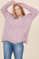 PLUS Long Sleeve Sweater- Final Sale    Shirts & Tops Reborn J Plus- Tilden Co.