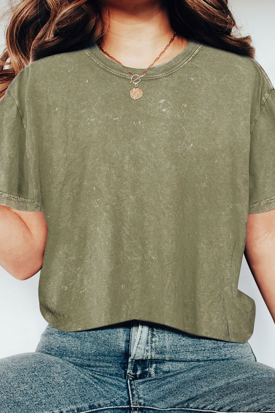 Mineral Washed T-Shirt Sage / Small Sage Small Shirts & Tops Rustee Clothing- Tilden Co.