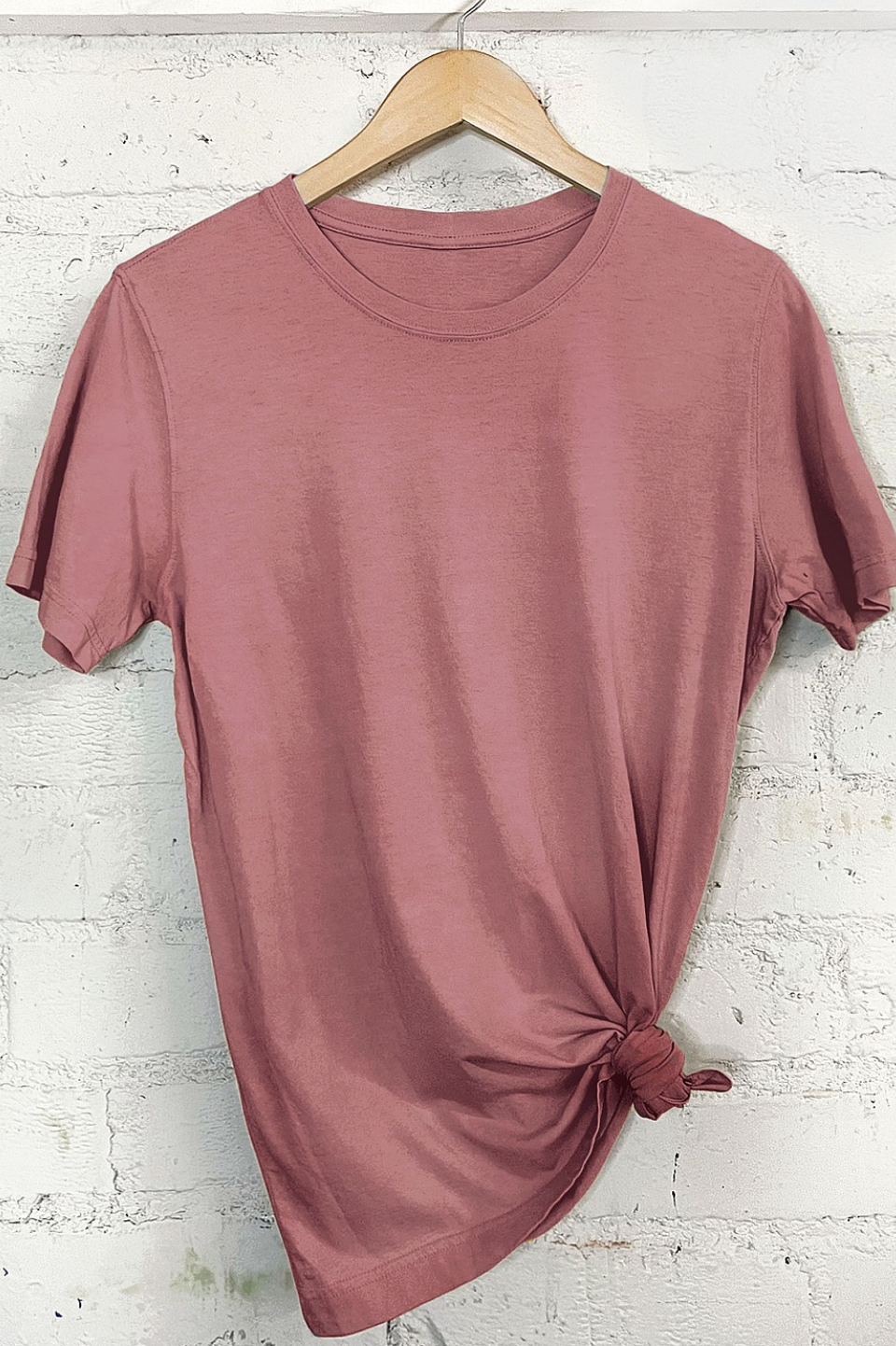 Classic Round Neck Solid T-Shirt    Shirts & Tops Rustee Clothing- Tilden Co.