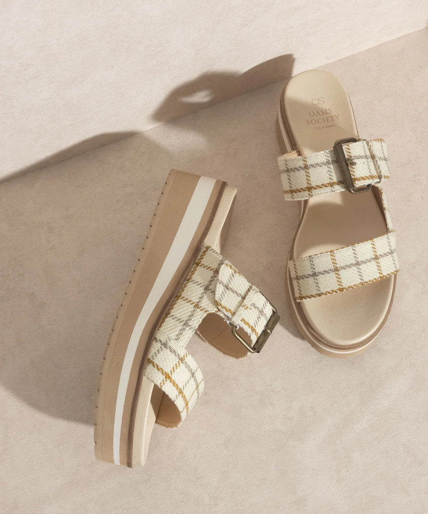 The Teresa Beige | Platform Sandal    Sandals Oasis Society- Tilden Co.