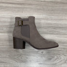 Topanga Taupe Suede Boot- Final Sale     Qupid Shoes- Tilden Co.