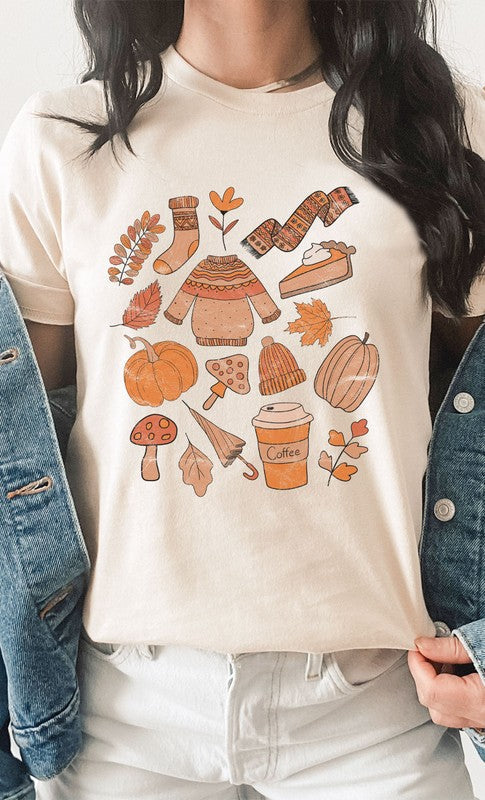 Vintage Fall Favorites Graphic Tee - Final Sale    Shirts & Tops Kissed Apparel- Tilden Co.