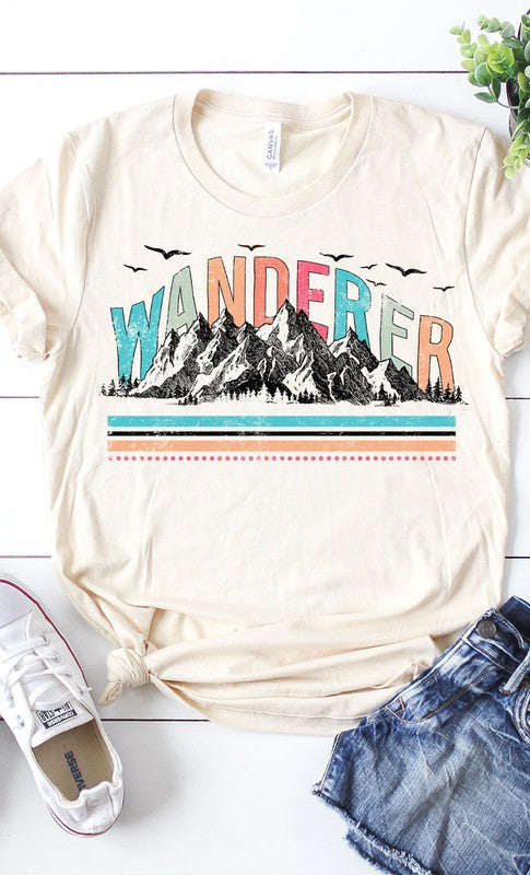 (Size XXXL) "Wanderer" Retro Graphic Tee - Final Sale    Shirts & Tops Kissed Apparel- Tilden Co.