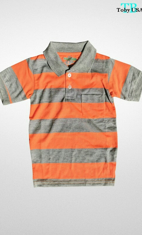 Youth Orange Polo    Shirts & Tops KJ's Dresses and Ties- Tilden Co.
