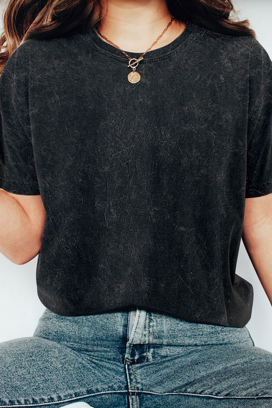 Mineral Washed T-Shirt Black / Small Black Small Shirts & Tops Rustee Clothing- Tilden Co.