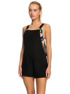 Silver Sky Again Dungaree Shorts XS / Anthracite XS Anthracite Romper Roxy- Tilden Co.