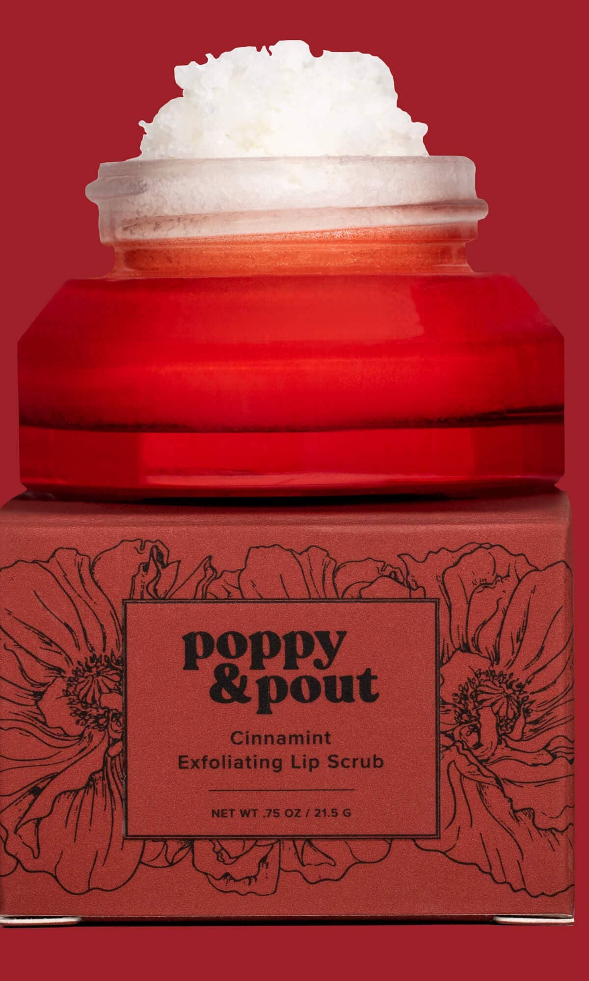Lip Scrub, Cinnamint    lip balm Poppy & Pout- Tilden Co.