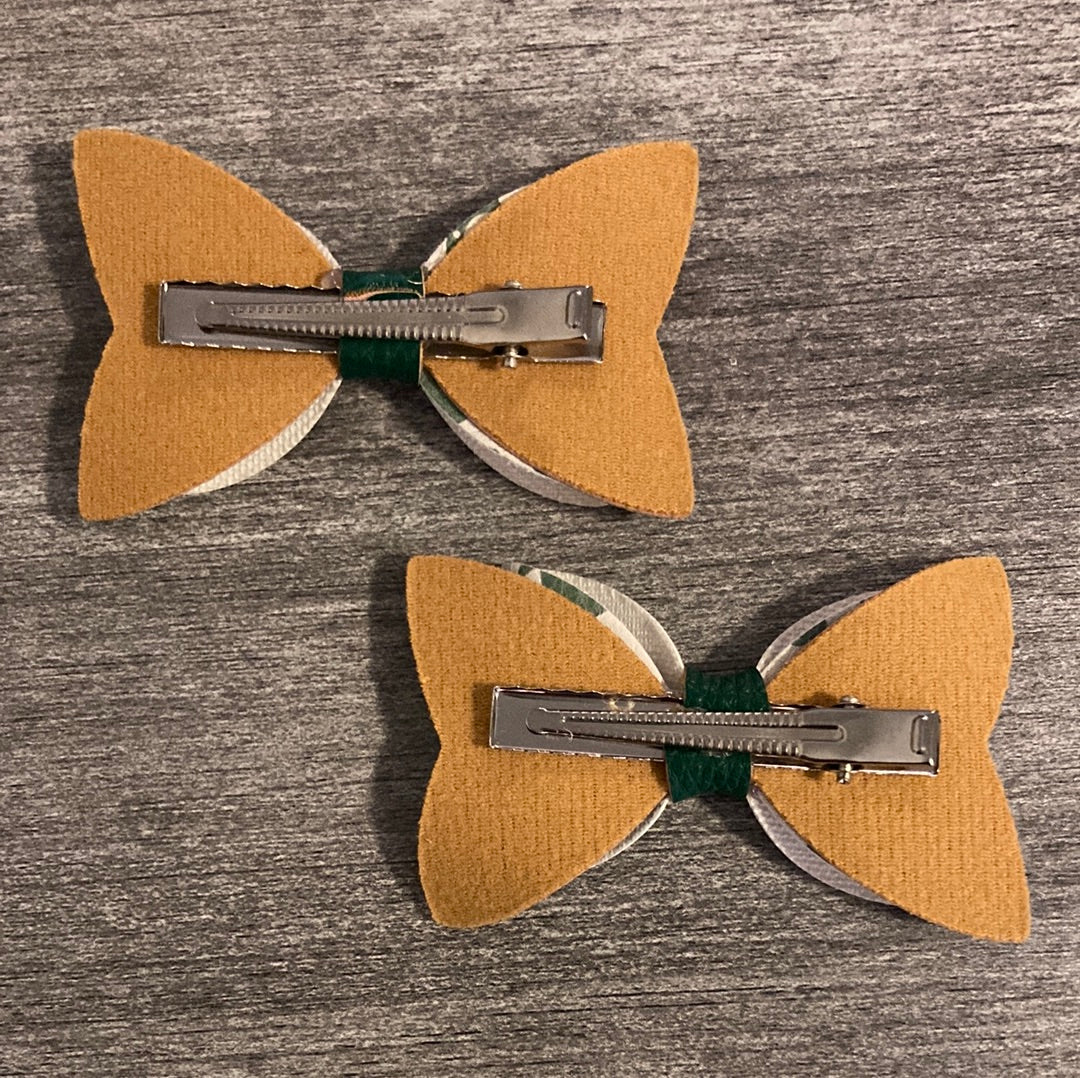 Good Luck Faux Leather Bow Set    earring Daydreamer Creations- Tilden Co.