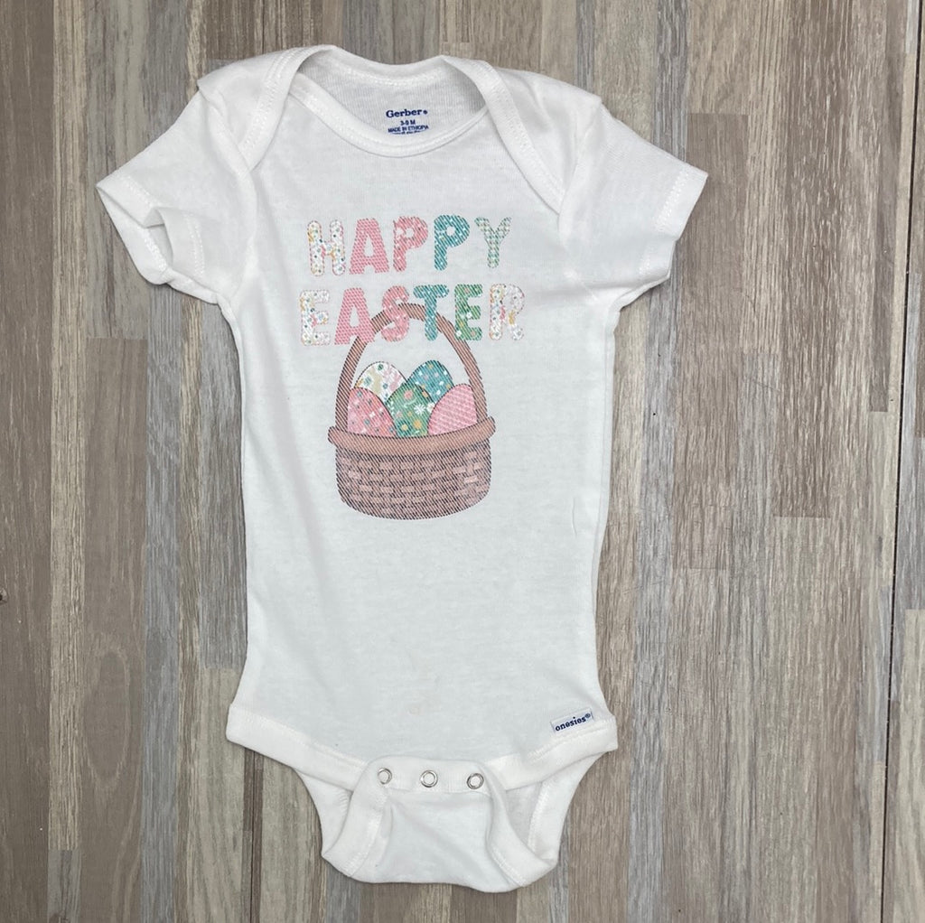 Hoppy Easter Onesie - Final Sale due to small imperfections     Daydreamer Creations- Tilden Co.