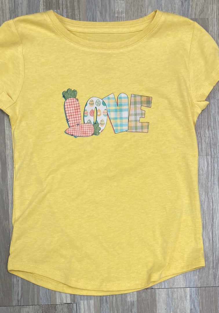 Easter Love Girls Shirt -Final Sale     Daydreamer Creations- Tilden Co.