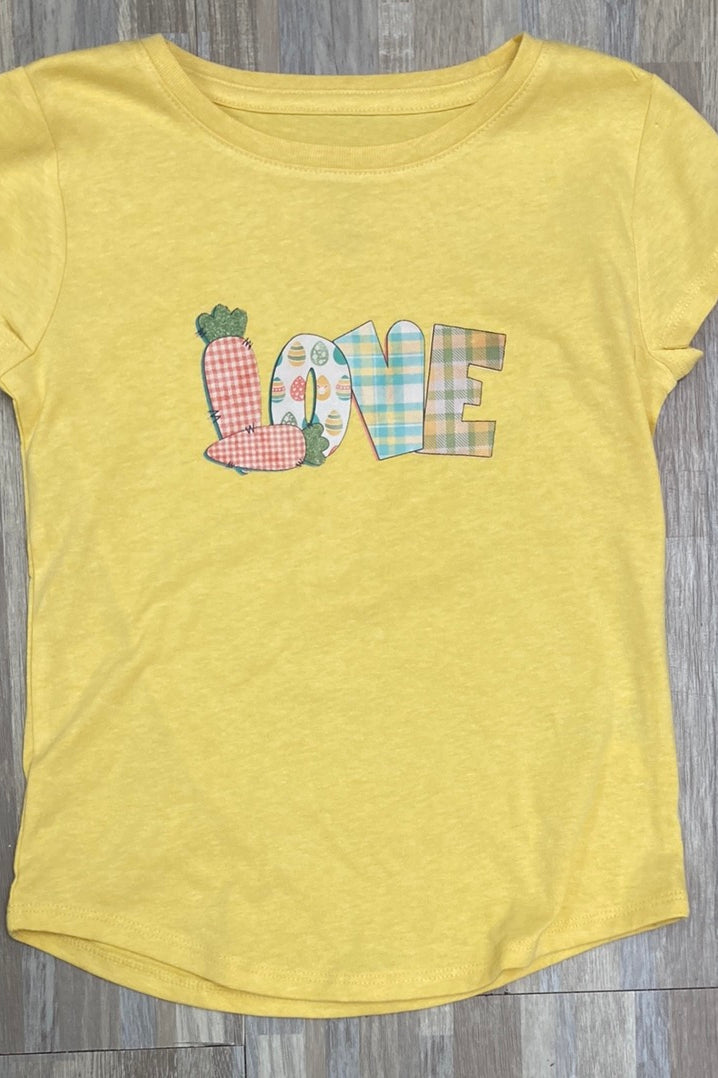 Easter Love Girls Shirt -Final Sale     Daydreamer Creations- Tilden Co.