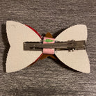 Apple of my Eye Faux Leather Bow    earring Daydreamer Creations- Tilden Co.